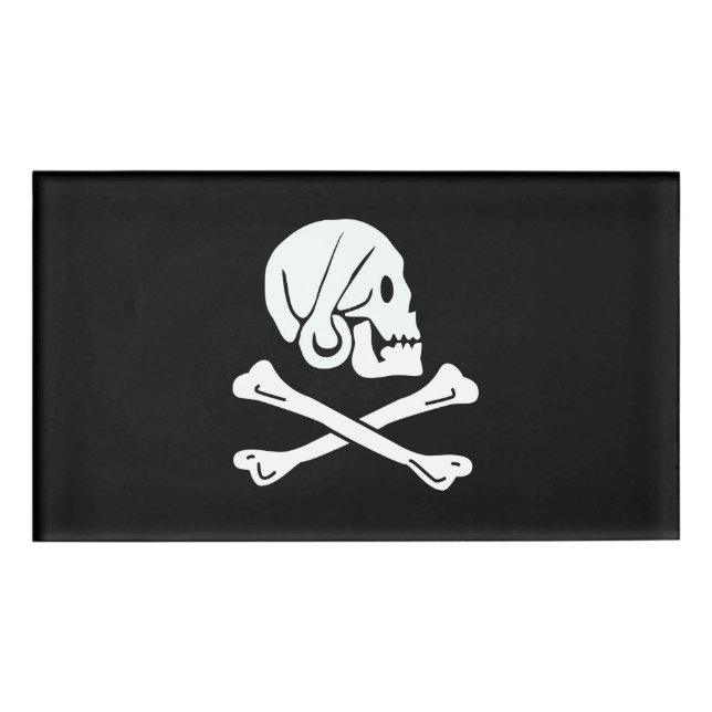 Henry Every Flag Pirate Flag Name Tag (Front)