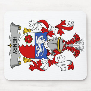 Henry Family Crest Mouse Mat