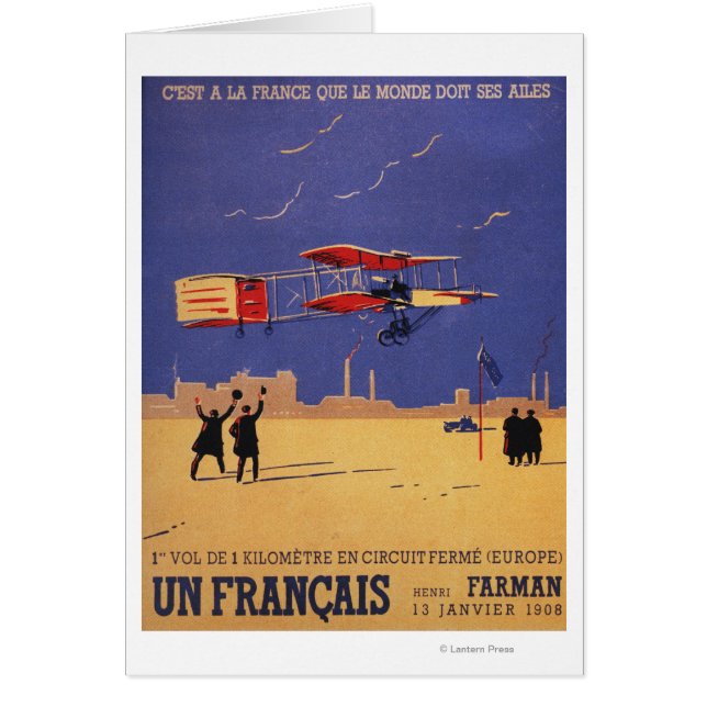 Henry Farman Flies at Issy-les-Moulineaux (Front)