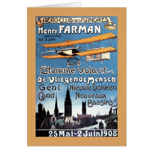 Henry Farman Flies the Flying Man Promo Poster (Front)