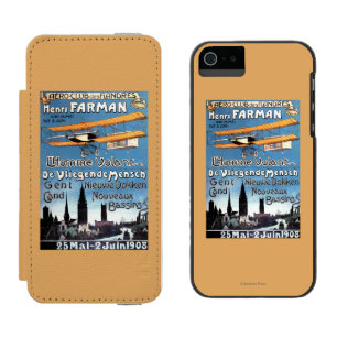 Henry Farman Flies the Flying Man Promo Poster Incipio Watson™ iPhone 5 Wallet Case
