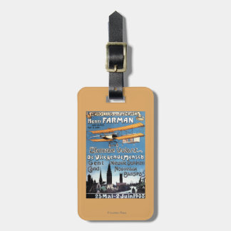 Henry Farman Flies the Flying Man Promo Poster Luggage Tag