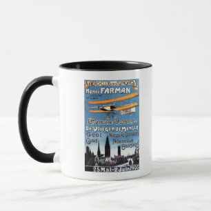 Henry Farman Flies the Flying Man Promo Poster Mug