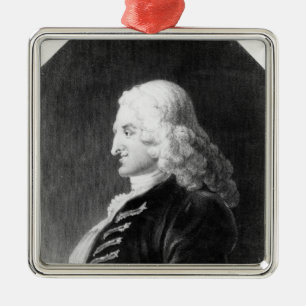 Henry Fielding  engraved by Samuel Freeman Metal Tree Decoration