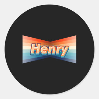 Henry First Name Henry Classic Round Sticker