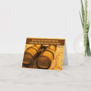 Henry Ford Inspirational Quote "Obstacles" Thank You Card
