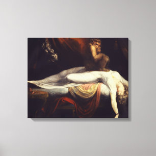 Henry Fuseli - The Nightmare Canvas Print