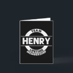 Henry Gift Funny Surname Family Tree Birthday Reun Card<br><div class="desc">Henry Gift Funny Surname Family Tree Birthday Reunion Idea</div>