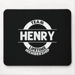 Henry Gift Funny Surname Family Tree Birthday Reun Mouse Mat
