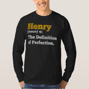 Henry Gift Name Personalised Birthday Name Definit T-Shirt