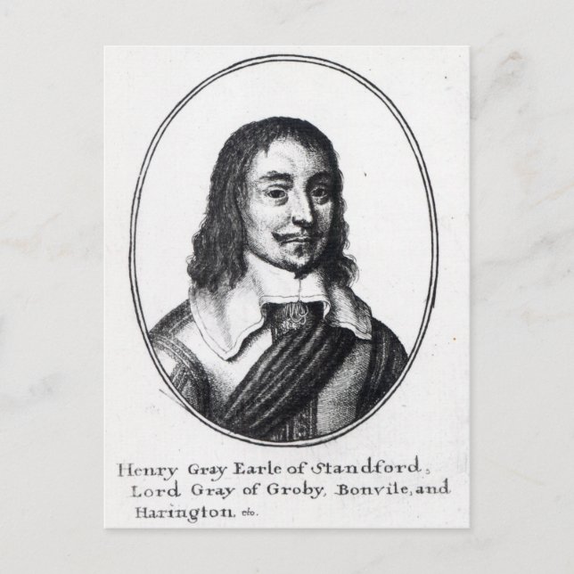 Henry Grey, 1st Earl Stamford Postcard (Front)