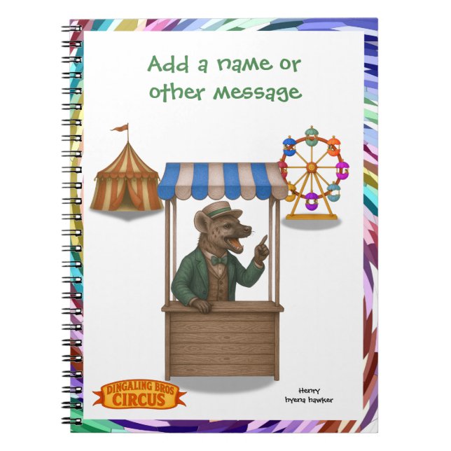 Henry hyena hawker notebook (Front)
