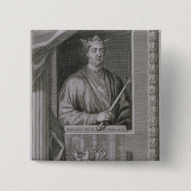 Henry II (1133-89) King of England from 1154, from 15 Cm Square Badge (Front)
