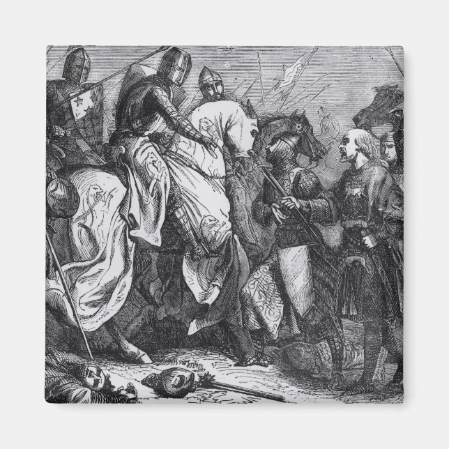 Henry III  at the Battle of Lewes, 14th May 1264 Magnet (Front)