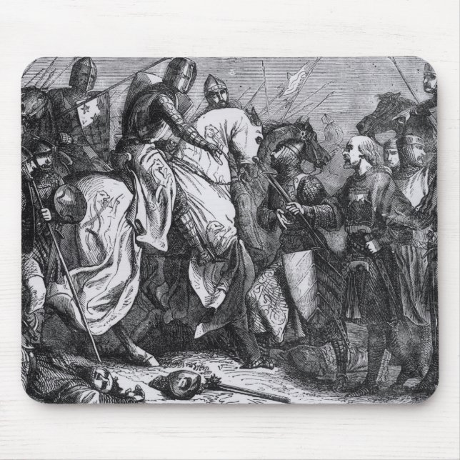 Henry III  at the Battle of Lewes, 14th May 1264 Mouse Mat (Front)