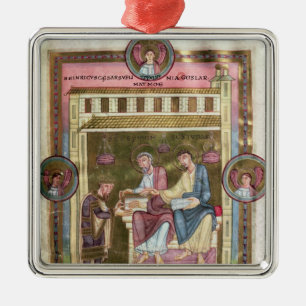 Henry III  with the Apostles Simon and Jude Metal Tree Decoration