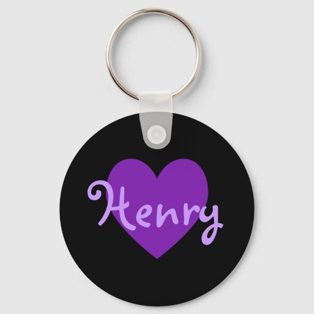 Henry in Purple Key Ring (Front)