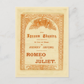 Henry Irving's Romeo & Juliet Postcard