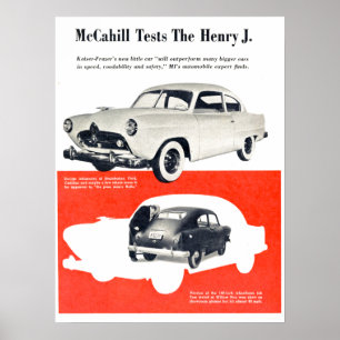 Henry J Automobile 1950 Poster