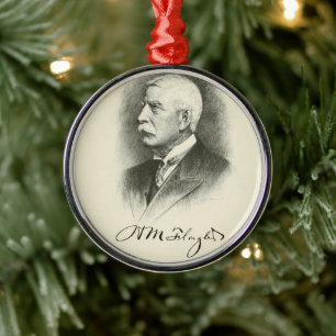 Henry M. Flagler Metal Tree Decoration