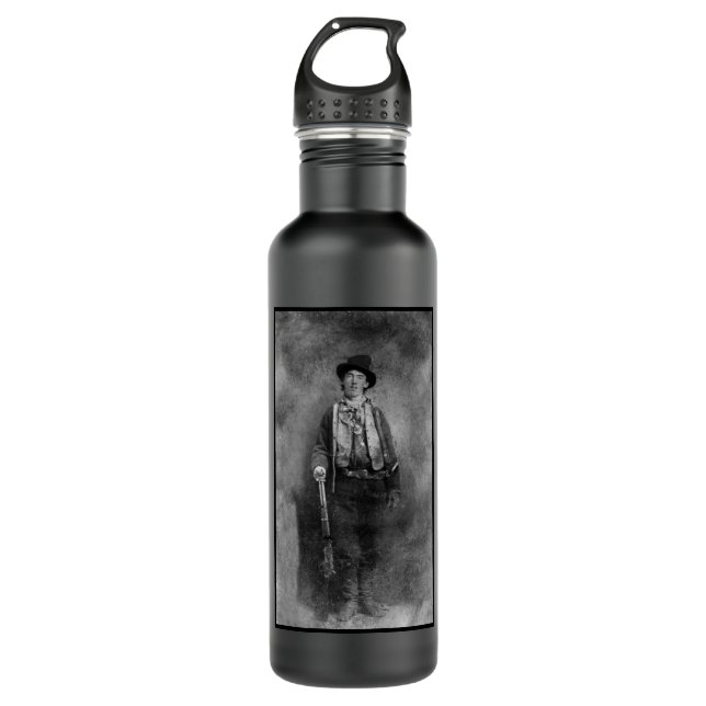 Henry McCarty, Billy the Outlaw Kid of Old West 710 Ml Water Bottle (Front)