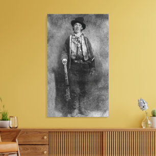 Henry McCarty, Billy the Outlaw Kid of Old West Canvas Print