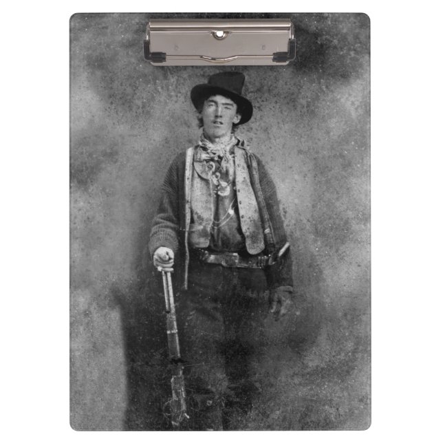 Henry McCarty, Billy the Outlaw Kid of Old West Clipboard (Front)