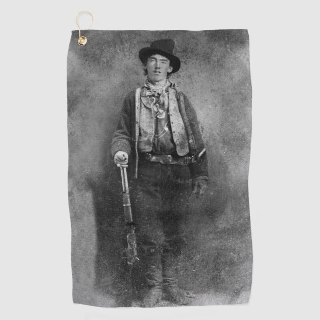 Henry McCarty, Billy the Outlaw Kid of Old West Golf Towel (Front)