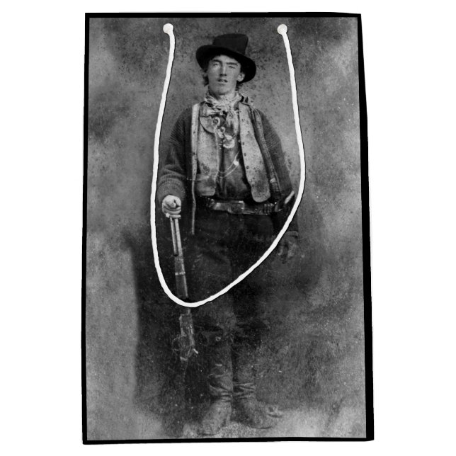 Henry McCarty, Billy the Outlaw Kid of Old West Medium Gift Bag (Front)