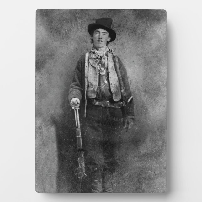 Henry McCarty, Billy the Outlaw Kid of Old West Plaque (Front)