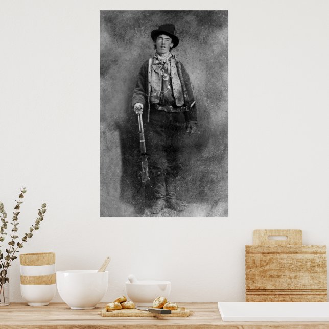 Henry McCarty, Billy the Outlaw Kid of Old West Poster (Kitchen)