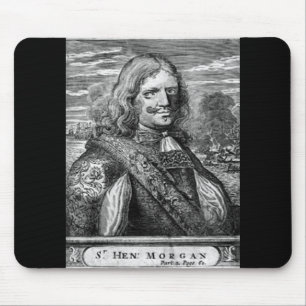 Henry Morgan Pirate Portrait Mouse Mat
