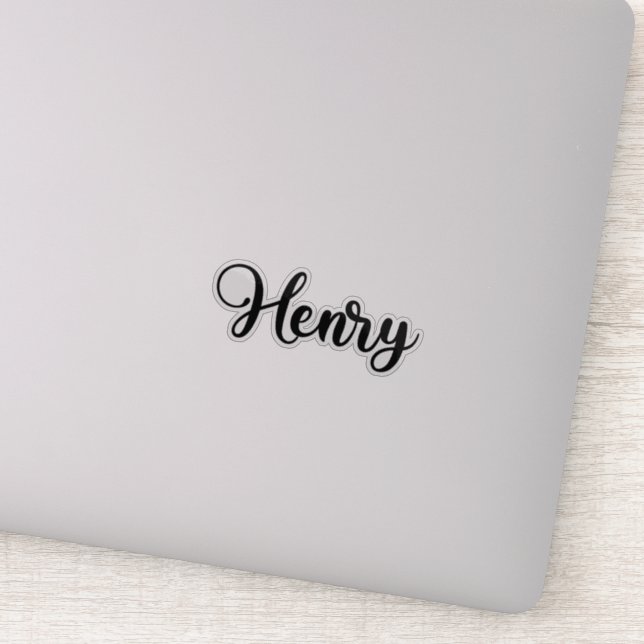 Henry Name - Handwritten Calligraphy (Detail)