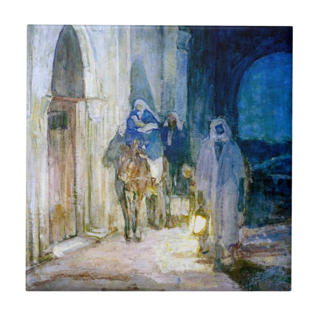 Henry Ossawa Tanner Flight into Egypt Tile (Front)