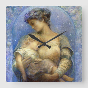 Henry Raymond Thompson: O Holy Night Square Wall Clock