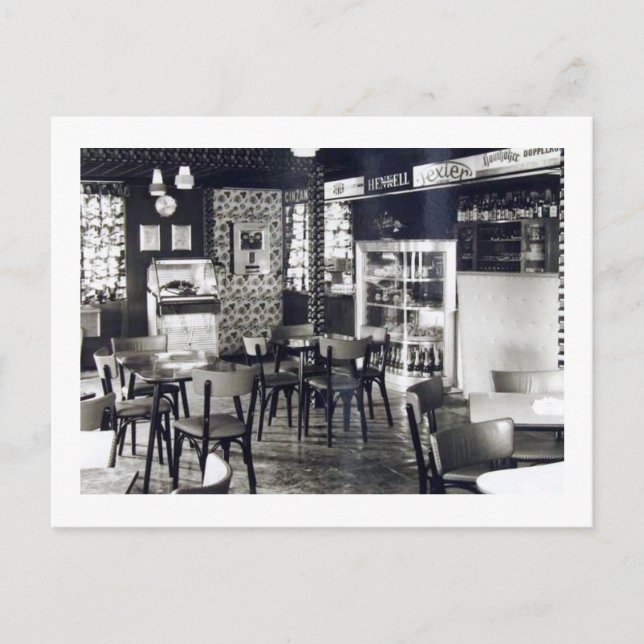 Henry’s Club Bar Jukebox Vintage Postcard (Front)