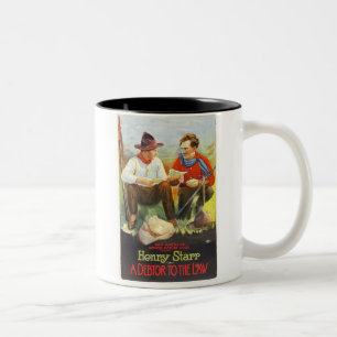 Henry Starr Debtor to the Law 1919 movie poster Two-Tone Coffee Mug