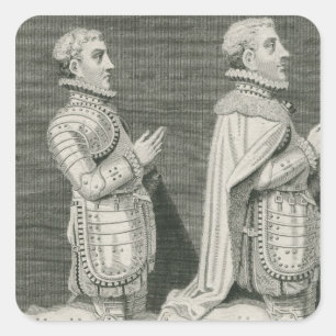 Henry Stuart, Lord Darnley and his brother Square Sticker