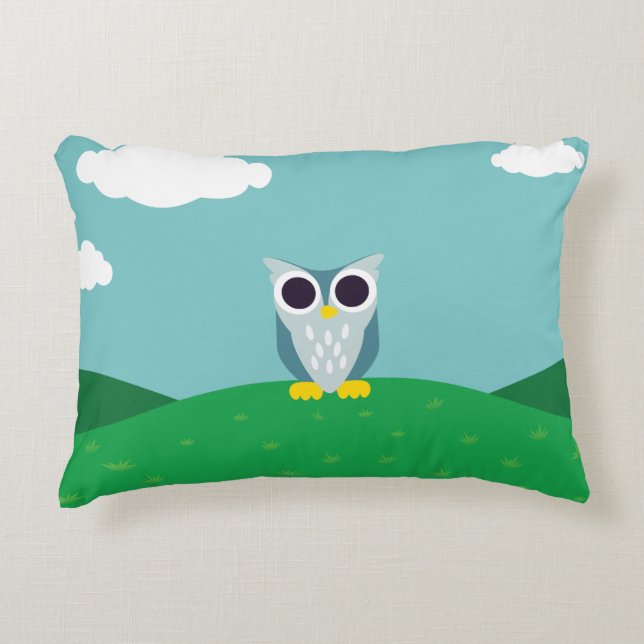Henry the Owl Decorative Cushion (Front)