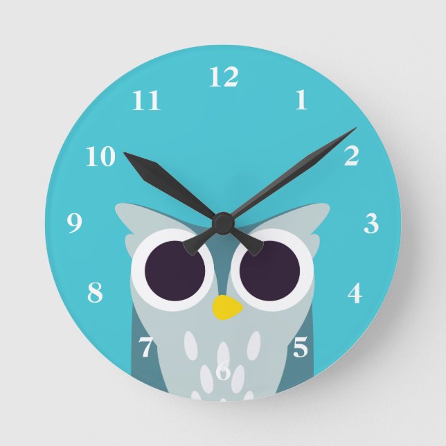 Henry the Owl Round Clock (Front)