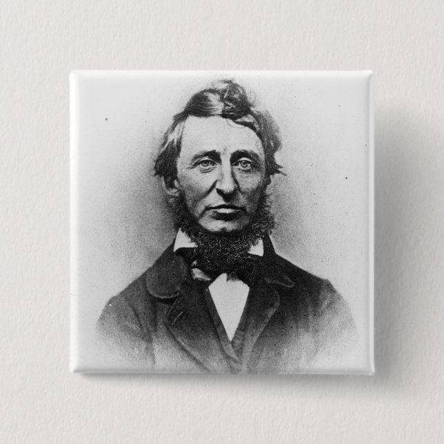 Henry Thoreau 15 Cm Square Badge (Front)