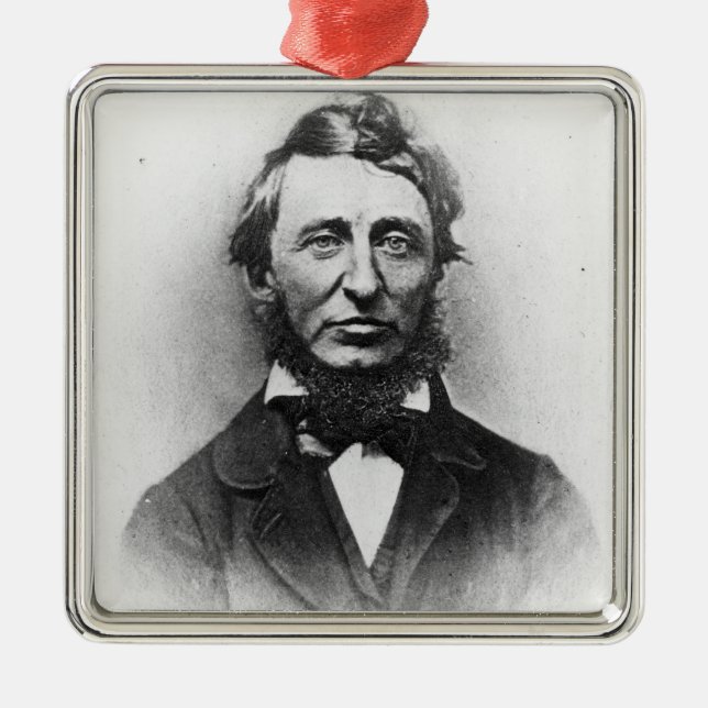 Henry Thoreau Metal Tree Decoration (Front)