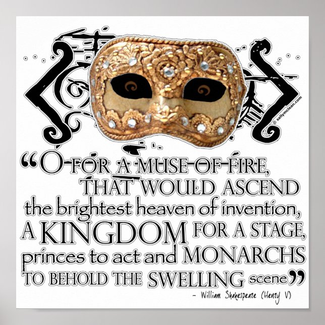 Henry V Quote Poster (Front)