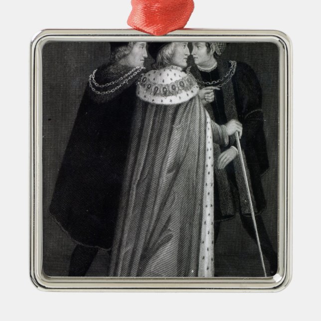 Henry VII Metal Tree Decoration (Front)