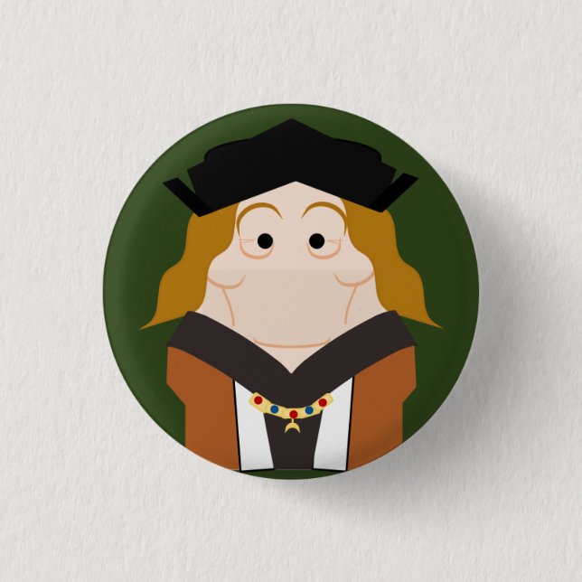 Henry VII Tudor King 3 Cm Round Badge (Front)