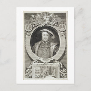 Henry VIII (1491-1547), after a painting in the Ro Postcard