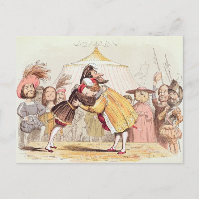 Henry VIII (1491-1547) and Francis I of France (14 Postcard (Front)