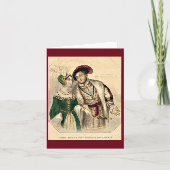 Henry VIII and Anne Boleyn Note Card (Front)