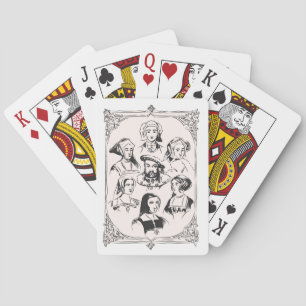 Henry VIII and wives Playing Cards