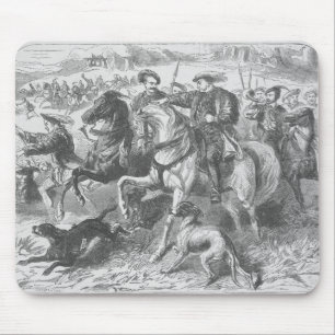 Henry VIII at the Royal Hunt in Epping Forest Mouse Mat